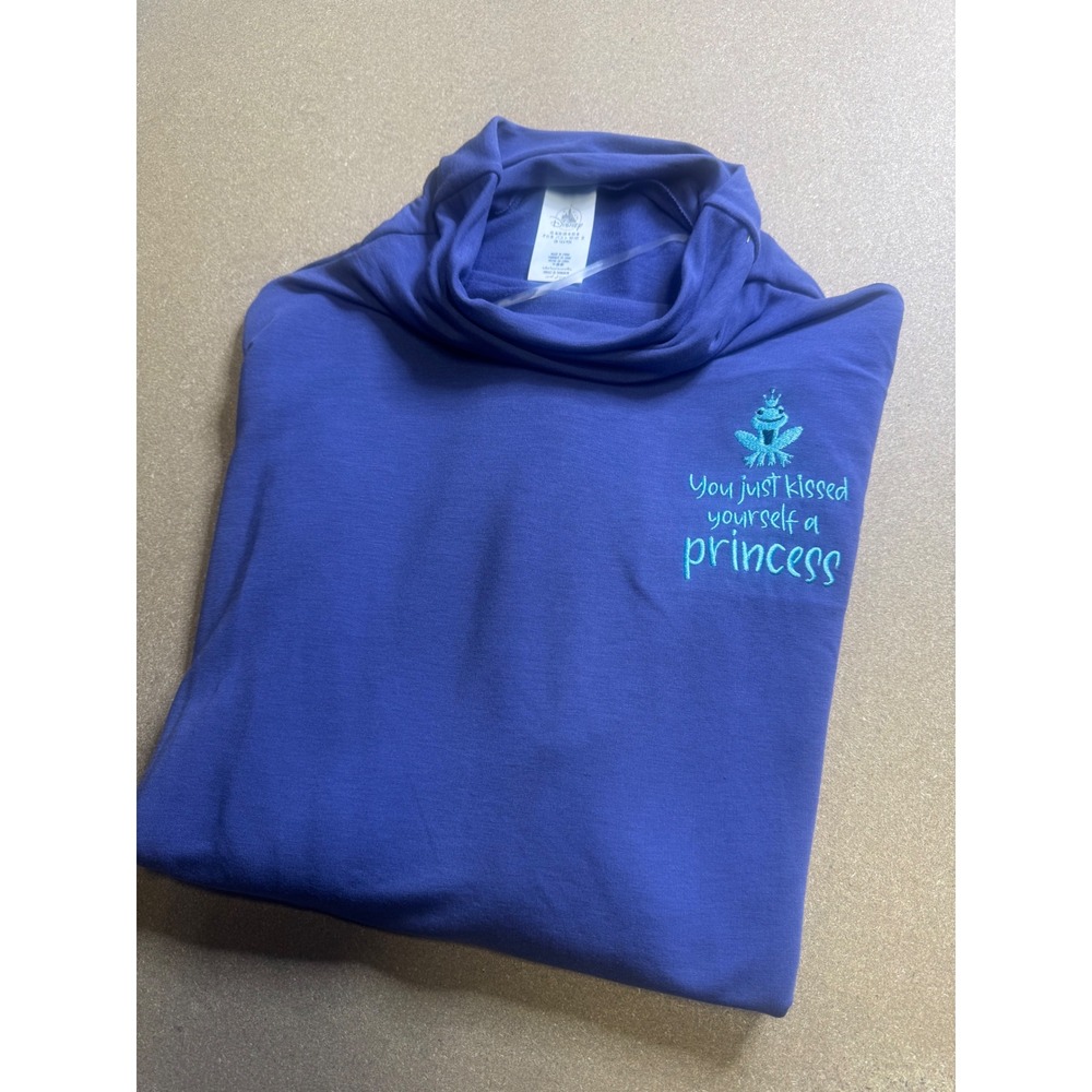 Disney Princess Frog‎ "You Just Kissed Yourself A Princess" Cowl Neck Tunic Top